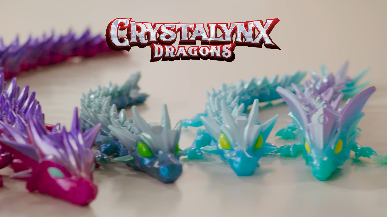 Amazon.com: CrystaLynx Dragon 12.5-inch Articulated Figure, Blind